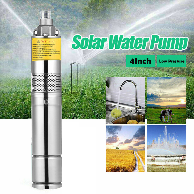 Dc Solar Water Pump System 1hp 1.5hp 2hp Borehole Submersible Vertical Centrifugal Solar Deep Well Water Pump For Agriculture