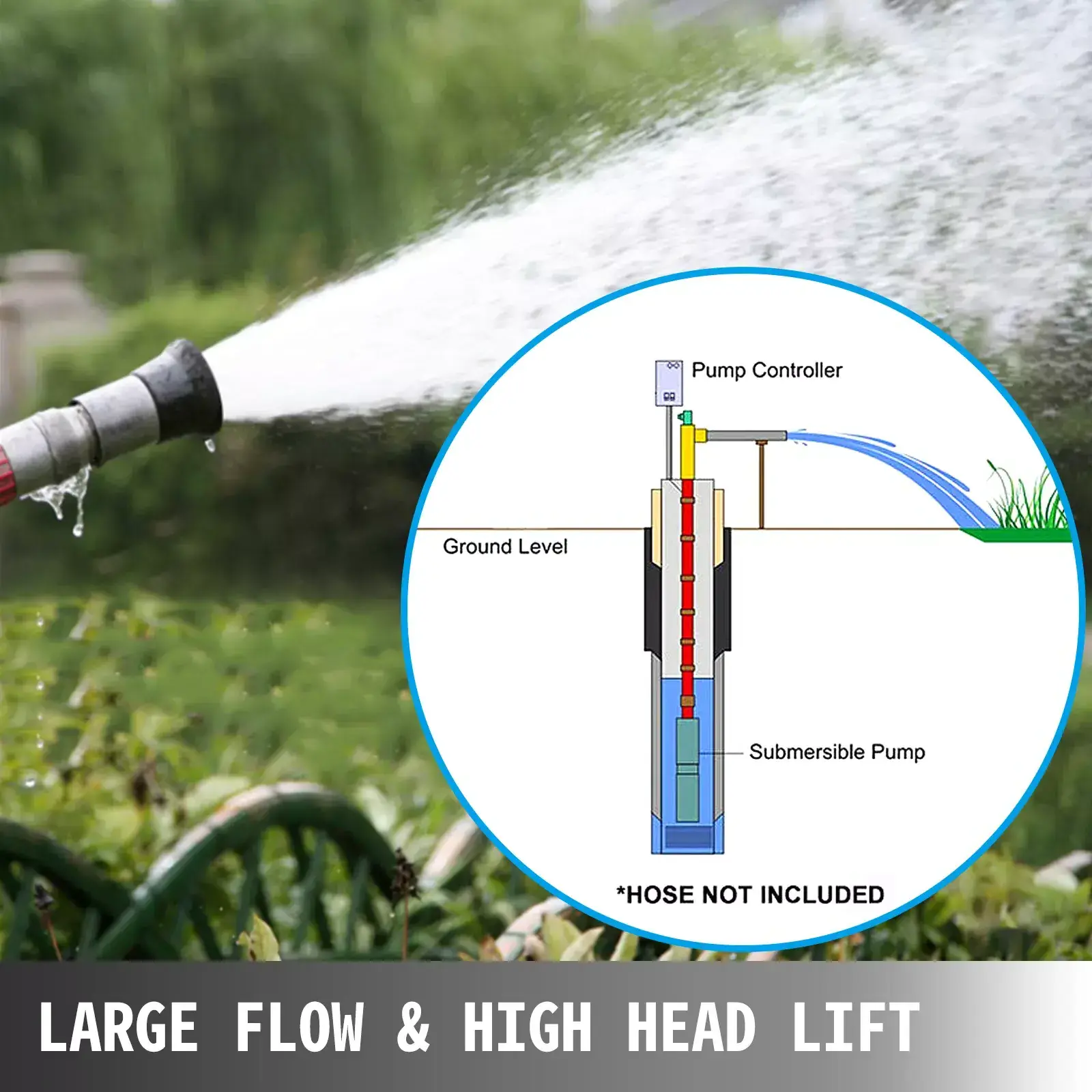 Dc Solar Water Pump System 1hp 1.5hp 2hp Borehole Submersible Vertical Centrifugal Solar Deep Well Water Pump For Agriculture