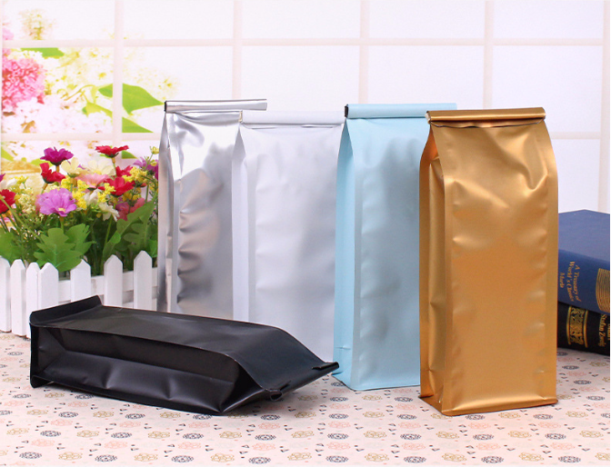 Coffee Tea Stand Pouch Foil Ziplock Mylar Bag for Food Packaging