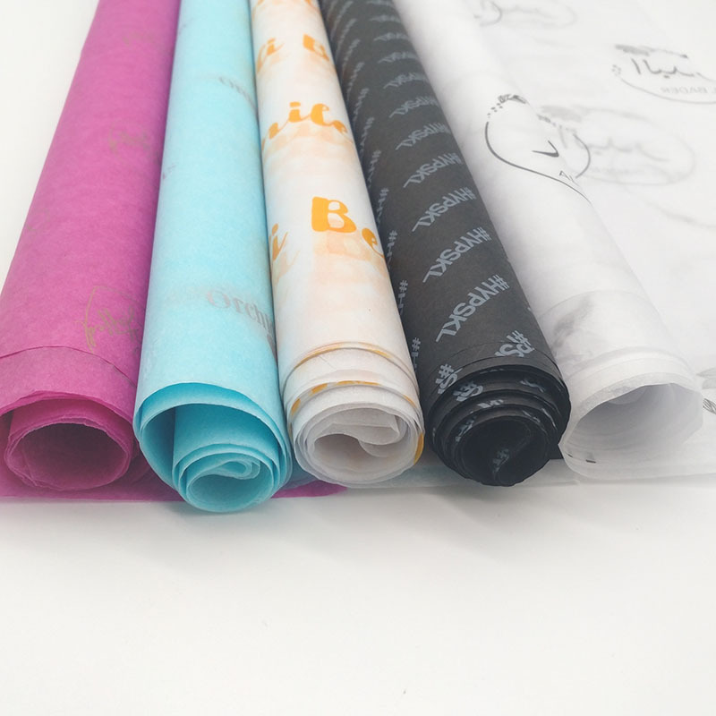 High Quality Wholesale Tissue Paper Custom packing paper Printed Logo Wrapping paper