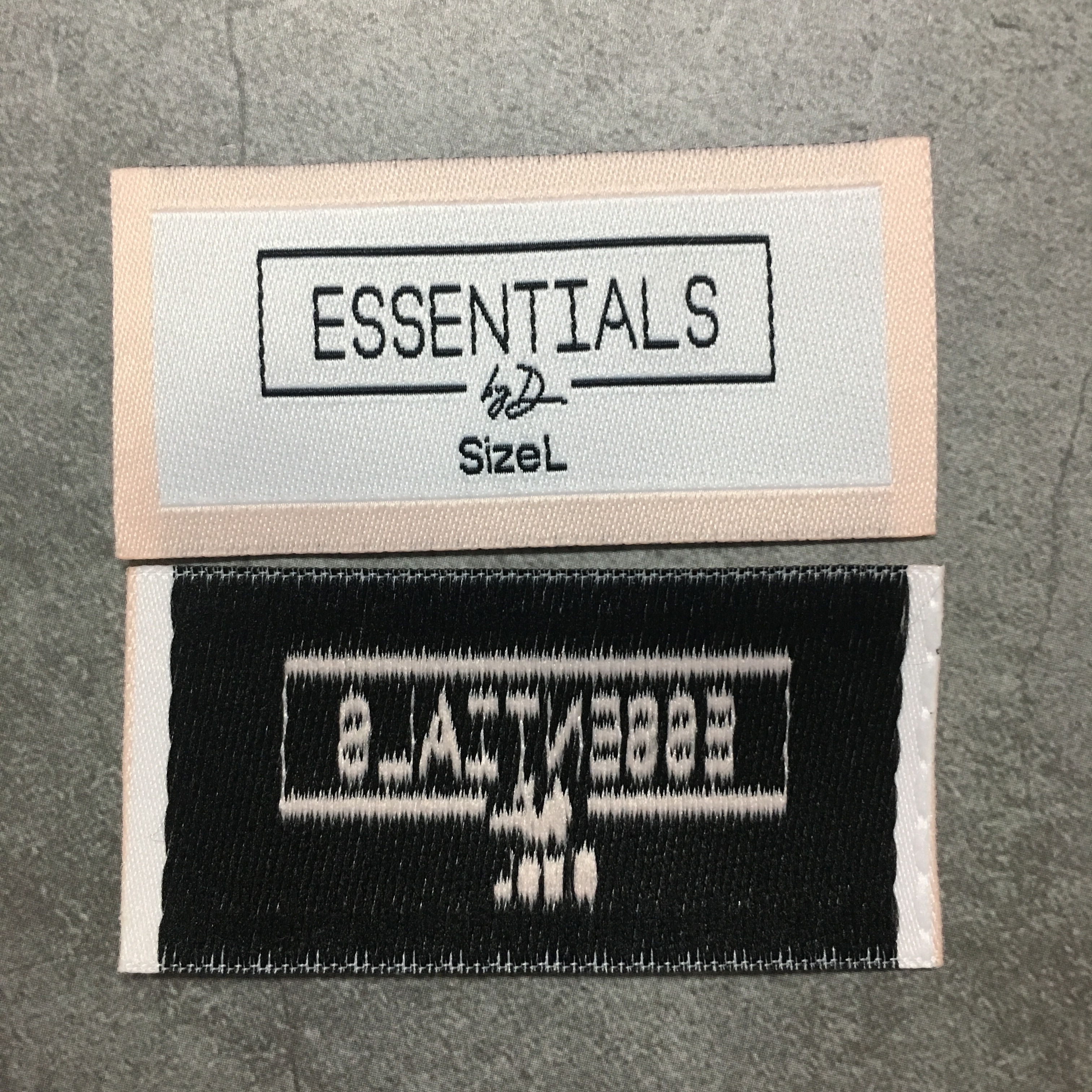 Weaving Machine Making U T-Shirtltrasonic Cut Garment Custom Woven Label For