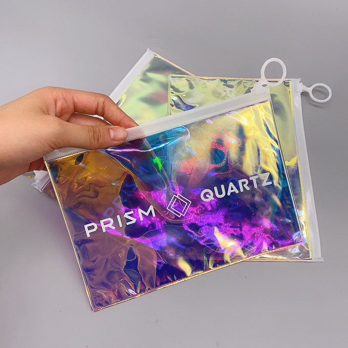 pvc PE bag tshirt clothes packaging pvc zipper bag for cosmetic