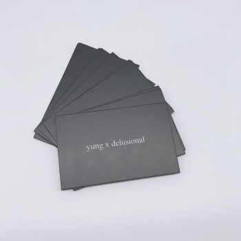 Custom Luxury White Logo in Black Paper Printing Hang Tag Designs for Jacket and Shirt