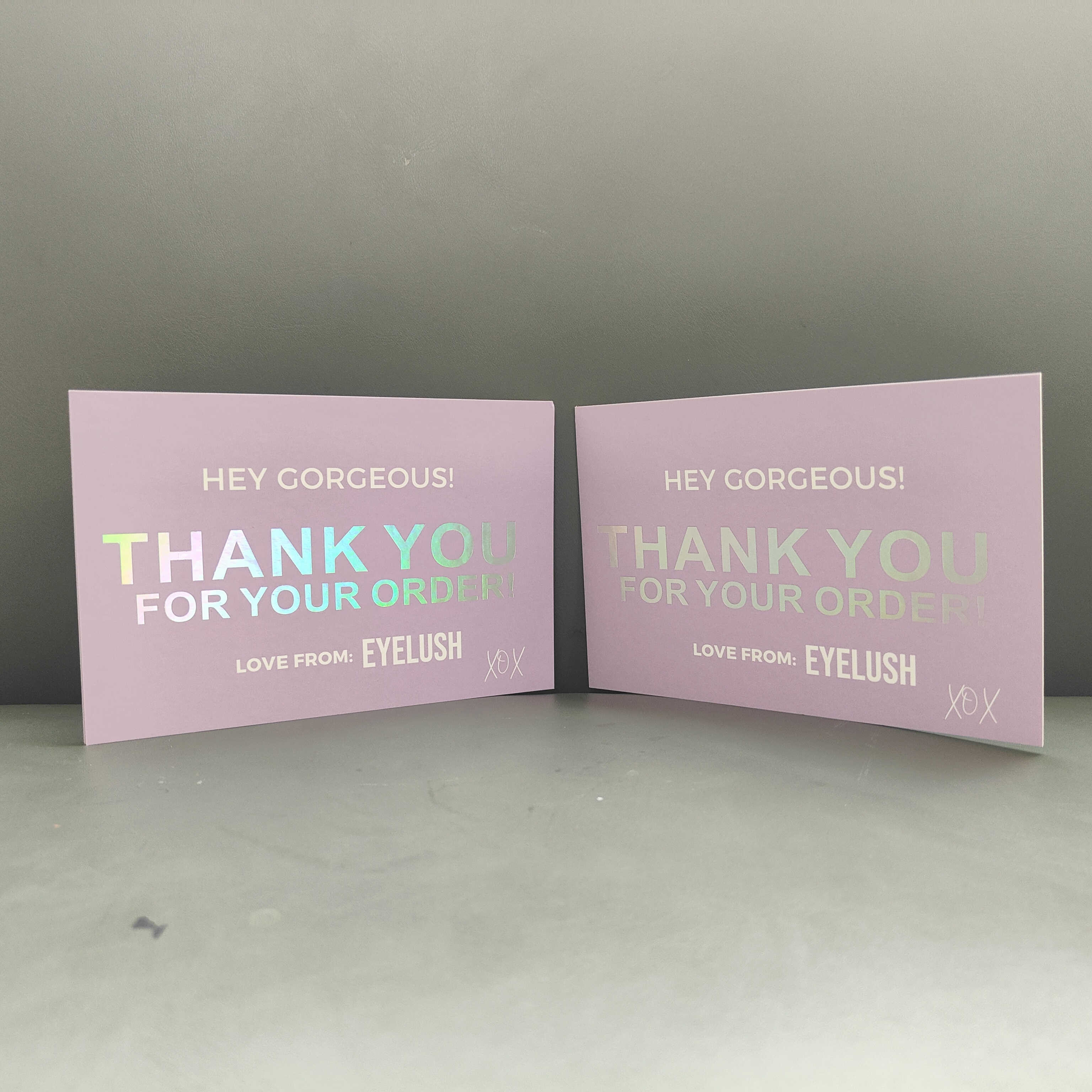 Custom 800GSM Color paper Business Thank you cards High quality holographic printing - Buy thank you cards, business thank you c