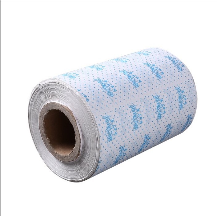 A roll of 50cm x 10000m Custom Logo Printed Tissue Paper / Gift Wrap / Wrapping Paper Sheets with logo