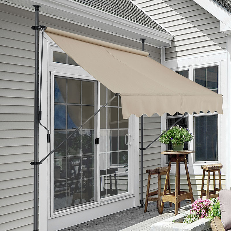 Grade Polycarbonate Solid Sheet Window Door Folding Canopy Awning for Sun Protection