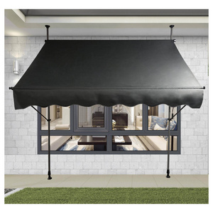 Customized outdoor villa balcony patio aluminum folding arm waterproof manual retractable awning