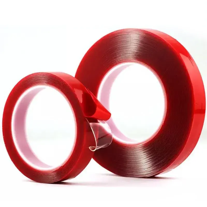 Red Hot Melt 150 MIC Grey Industrial Acrylic Double Sided Clear Sticky Adhesive Outdoor Mounting Tape