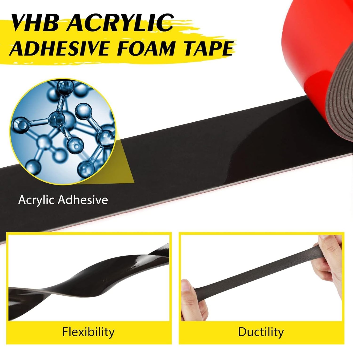 Acrylic Foam Tape Double Sided Tape Office wall decoration Waterproof strong Acrylic Foam Tape