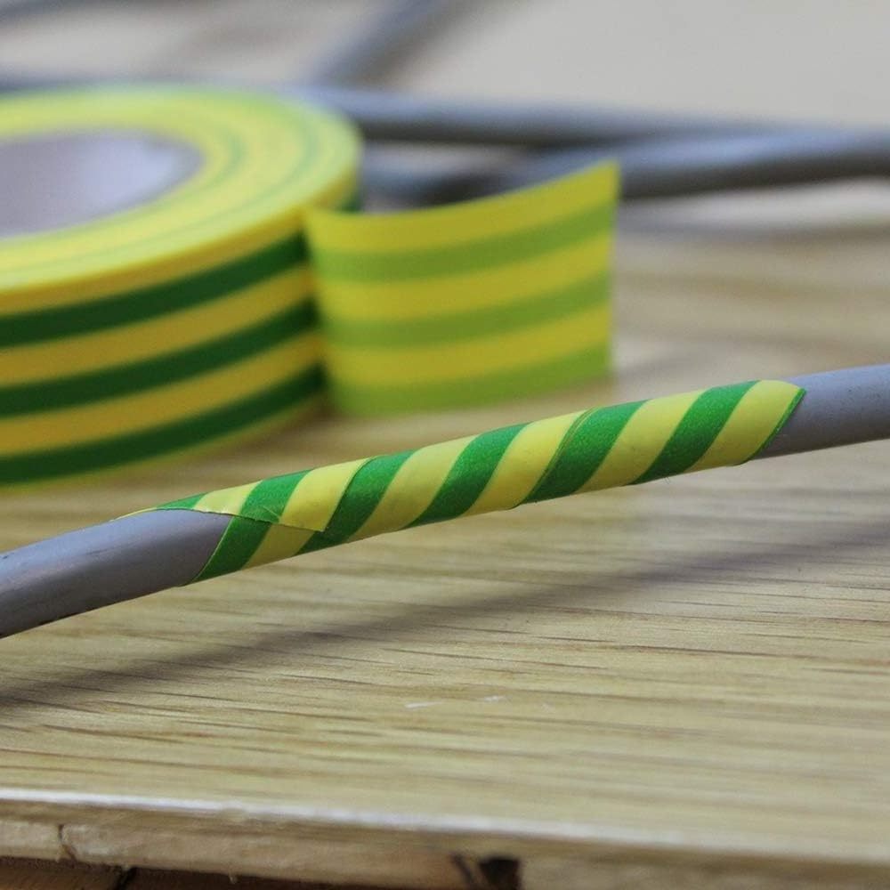 Hot Selling PVC Yellow-Green PVC Electrical Electric Insulation Heat Resistance Waterproof Strong Self Adhesive Tape