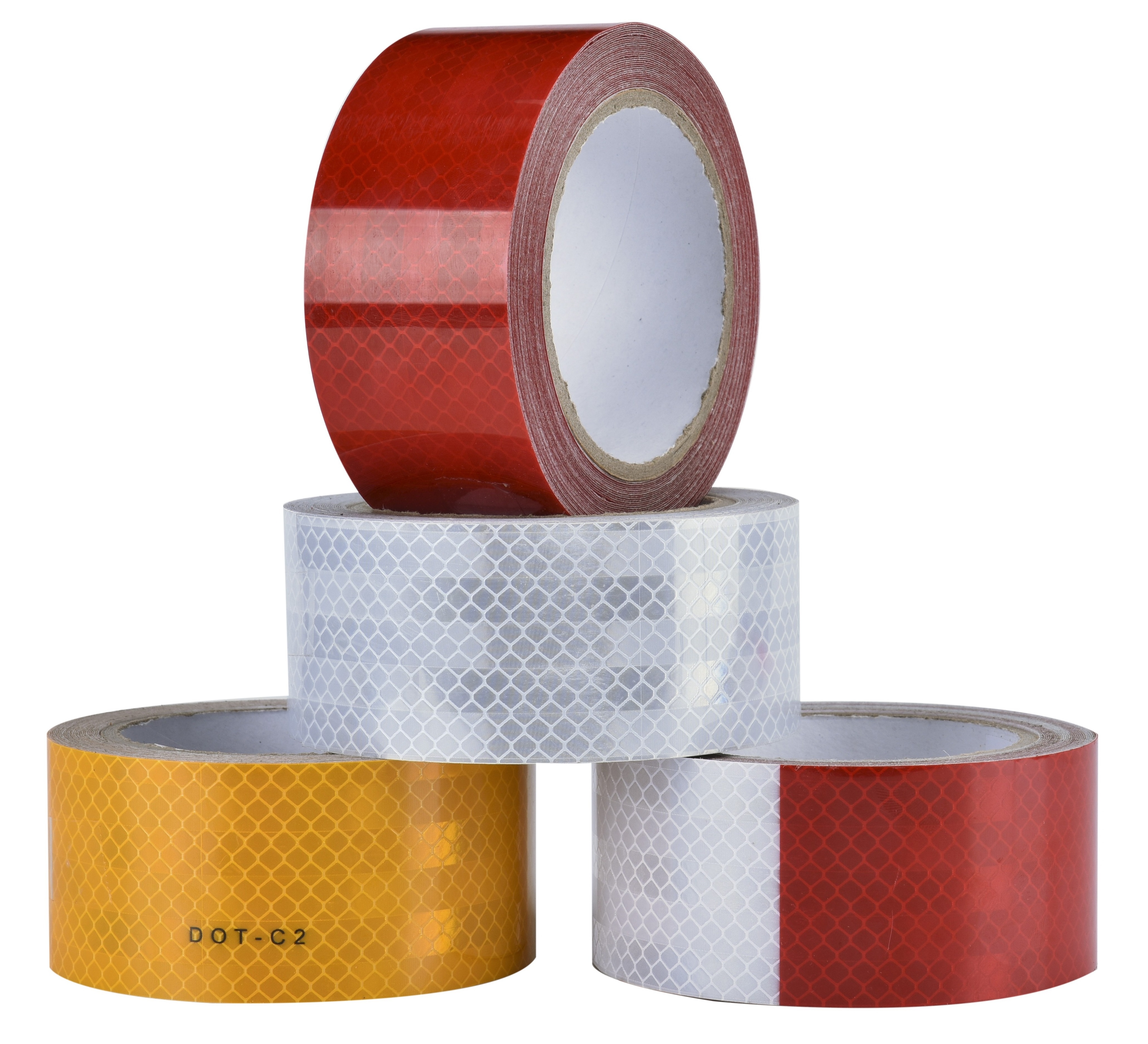 Reflector Sticker Red and white Reflective Safety Warning Tape Reflectance Truck Vehicle Conspicuity Adhesive Reflective Tape