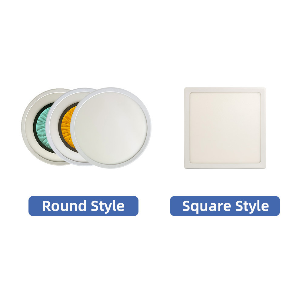 spiral panel light generation2 round and square shape rgb colorful light remote control and app control  indoor intelligence