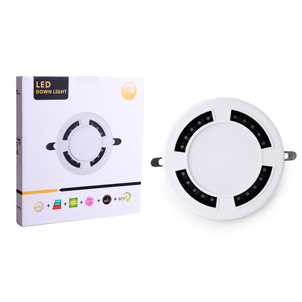 Slim potlights 4 6 inch 9w 12w 18w recessed de luz led panel pot lights with junction box led down light