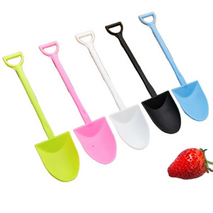 Homesun Disposable Cake Spade Spoon Plastic Ice cream Scoop Eco Friendly Dessert Spoon