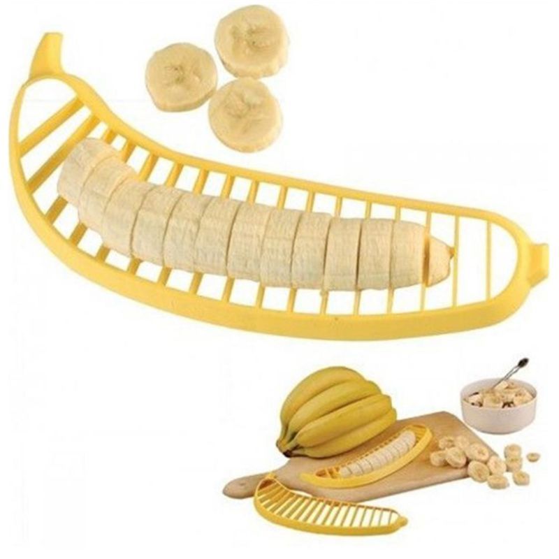 Plastic Banana Chips Slicer Cutter For Kitchen Gadgets Tools With Fruit Salad Chopper