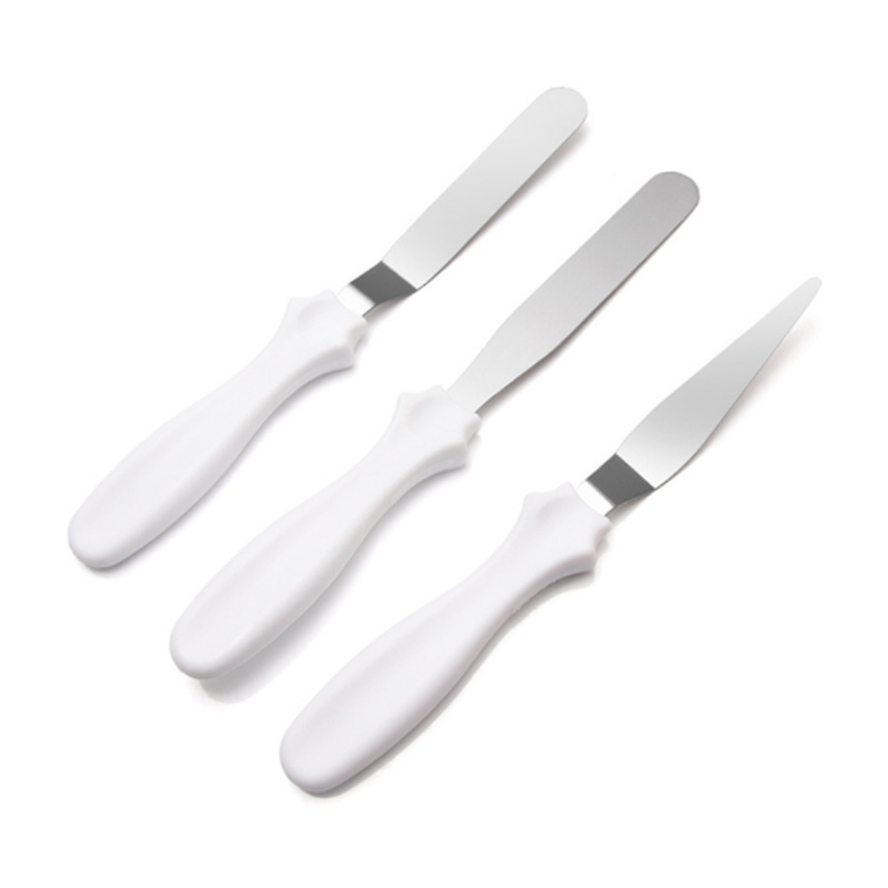 Stainless Steel Pastry Tool Icing Spatula,Cake Cream Scraper,Cake Decorating Tools Set