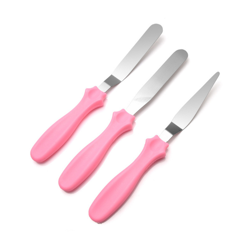 Stainless Steel Pastry Tool Icing Spatula,Cake Cream Scraper,Cake Decorating Tools Set