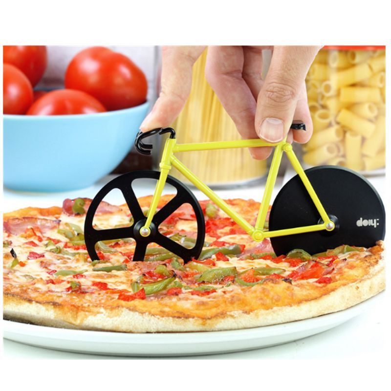 Stainless Steel Bike Pizza Slicer Cutter Wheel With Promotional Bicycle Pizza Cutter