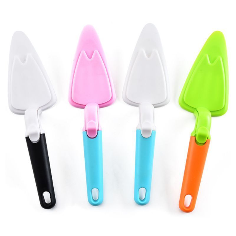 Lixsun Wholesale Multi Color detachable Plastic Wedding Cake Server Set For Cake Transfer Turner Tool With High Quality