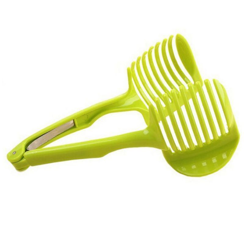 Eco Friendly Food Grade Plastic Lemon Orange Tomato Slicer Fruit Vegetable Cutter