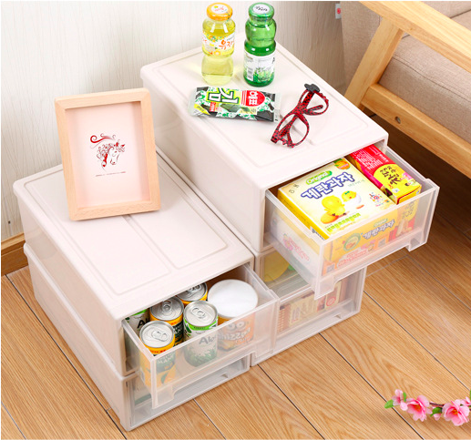 Multi-functional Clear Plastic Storage bin Shoes box Closet storage drawer  Stackable Organizer