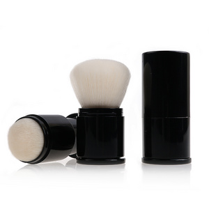 Custom logo Refillable makeup brush Dispensing Mineral Pump Powder Brush Foundation Retractable brush