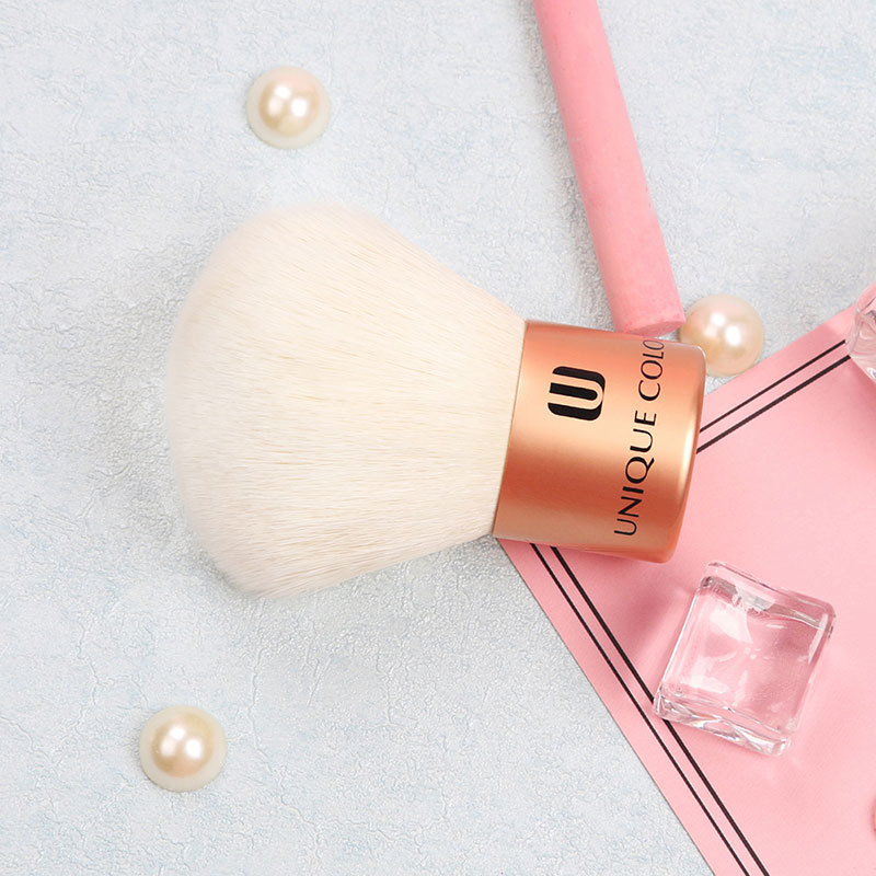 Private Label Makeup Tools Kit Flocking Beauty Sponge Blender 8 Pcs Bamboo Makeup Brushes Set Blush Kabuki Brush