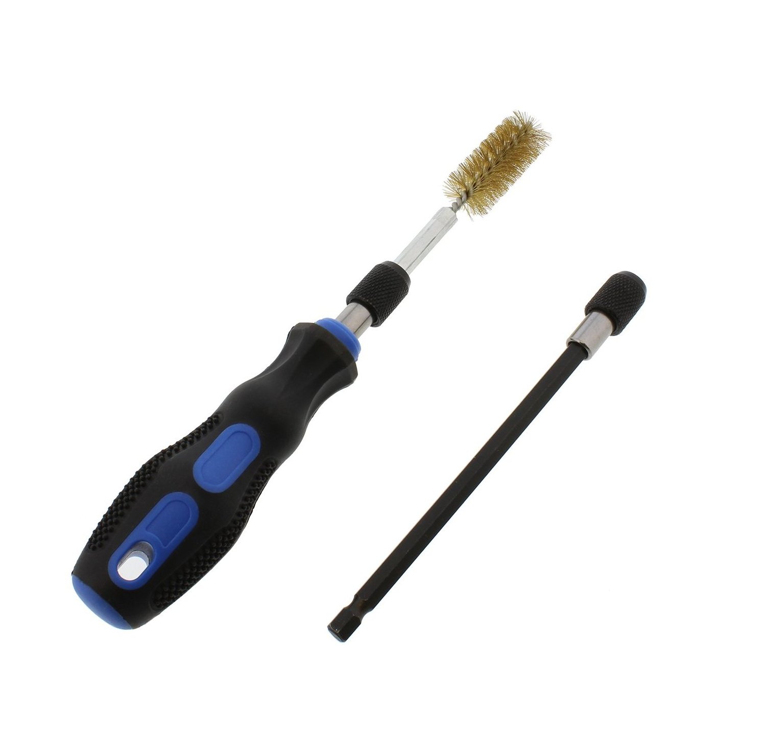 Factory Direct Sale Steel/Bronze/Nylon Engine Cleaning Bore Brush Cleaning Kit with Extension Bar,1/4in Hex Drill Shank