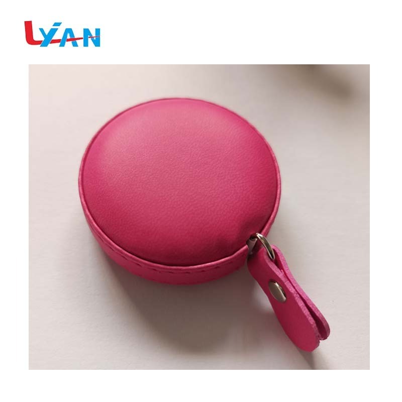 Double Scale 60 in /150 cm Body Sewing Tailor Flexible Soft Tape Measure Leather Keychain Tape Measure With Tassel