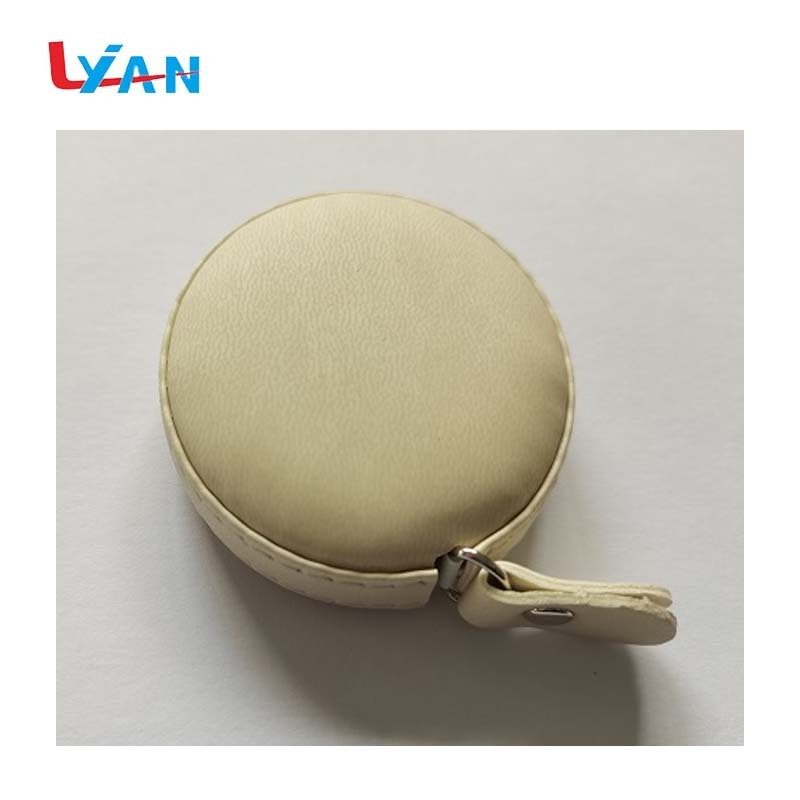 Double Scale 60 in /150 cm Body Sewing Tailor Flexible Soft Tape Measure Leather Keychain Tape Measure With Tassel