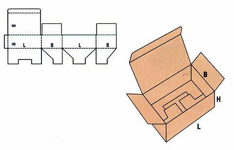 custom paper cardboard cartridge empty packaging box of cartridge