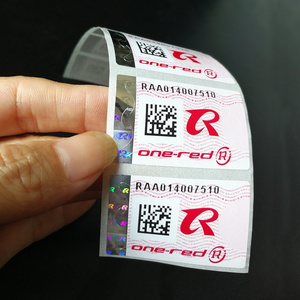 custom sheets of paper wtih safety strip and hologram strip label