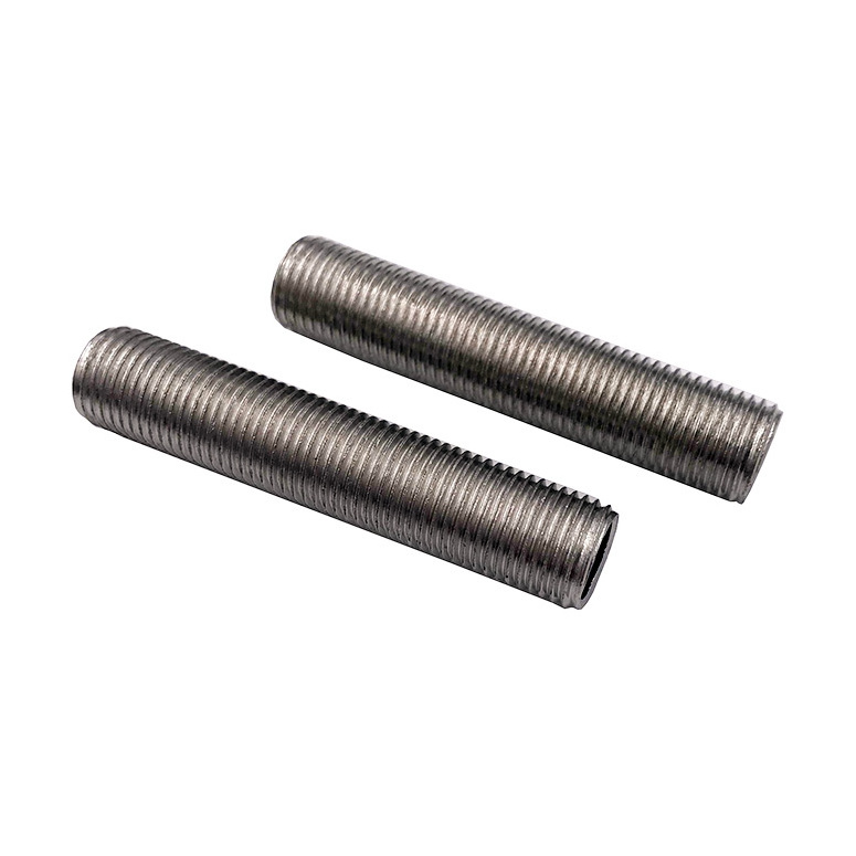 Custom Lamp Fitting Carbon Steel All Thread  Hollow Threaded Rods M8 M10 M12 Fine Thread