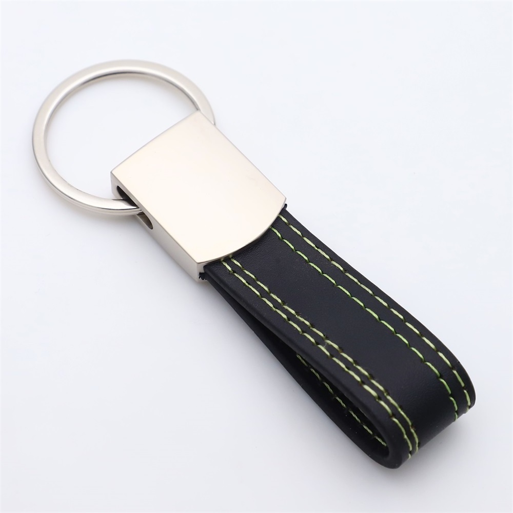 Hot selling custom fashion PU leather car logo keychains