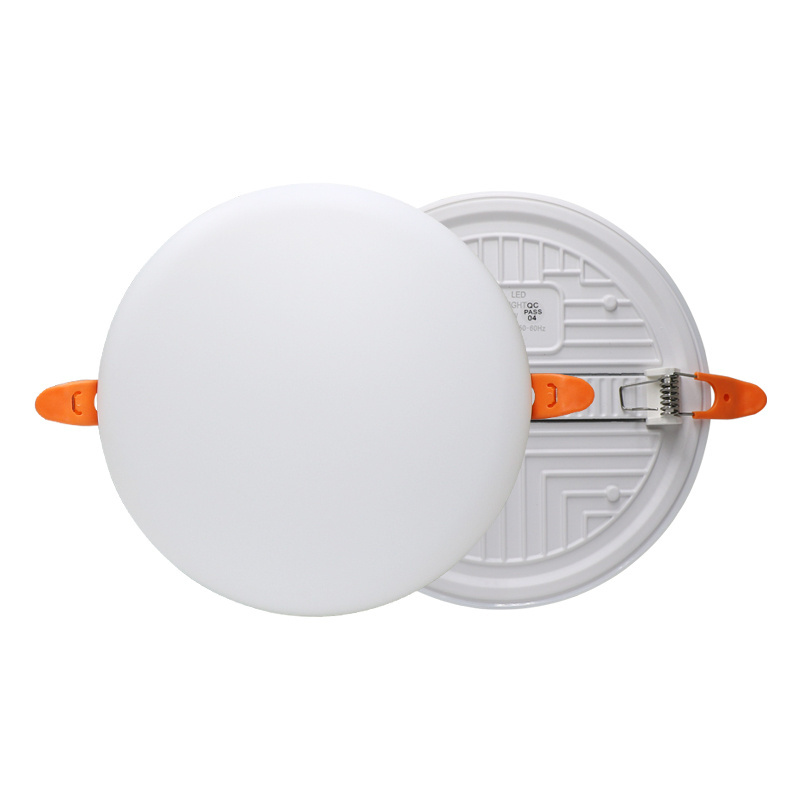 Hot design 18w adjustable recessed hotel office ceiling rgb round square frameless backlit led panel lights