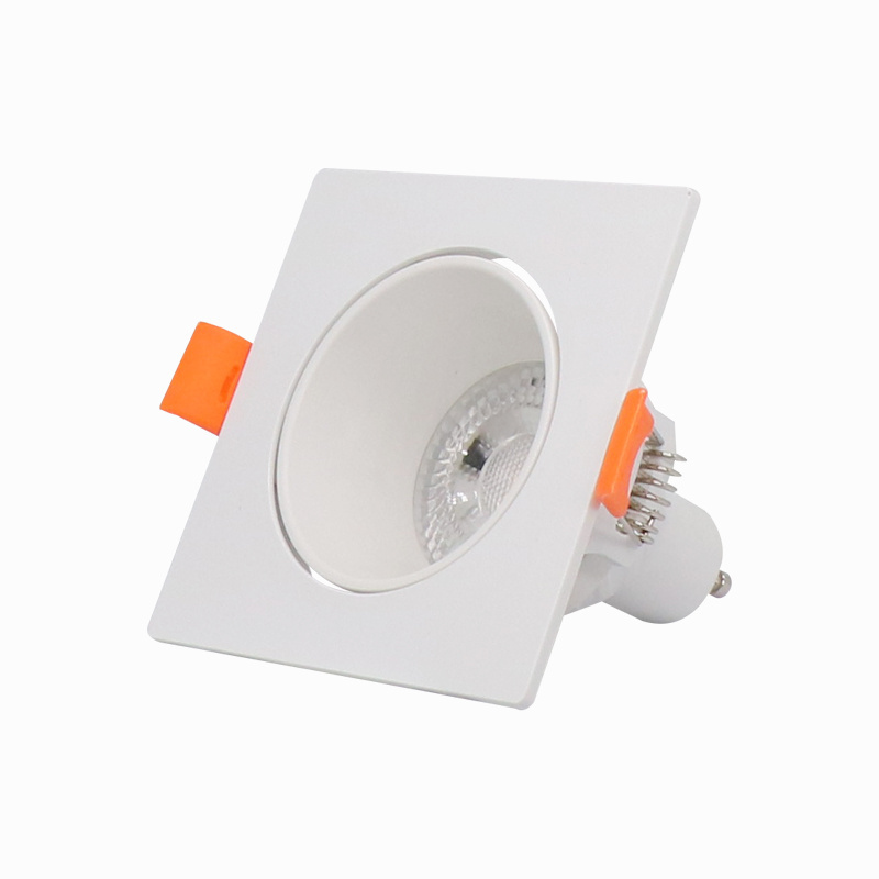 New Design 5W MR16 GU10 Hotel Square Mini Smart Anti Glare Ceiling Adjustable Surface Trimless COB Recessed LED Light Downlights