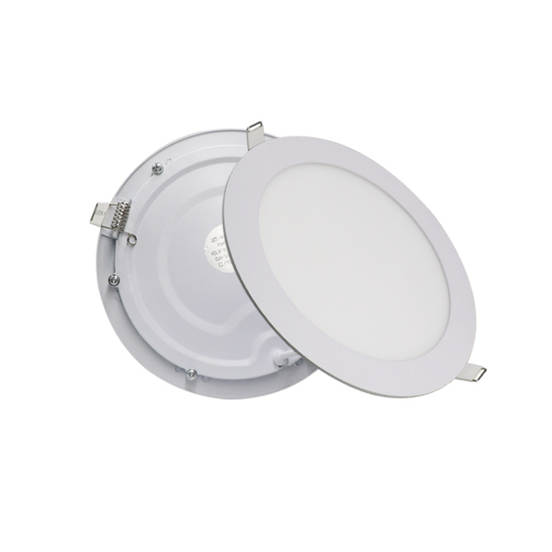 New design recessed dimmable ultra slim ceiling led panel light 18w