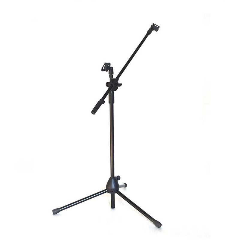 Hot sale musical instrument accessories Portable adjustable microphone stand with two microphone clamps