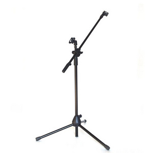 Hot sale musical instrument accessories Portable adjustable microphone stand with two microphone clamps