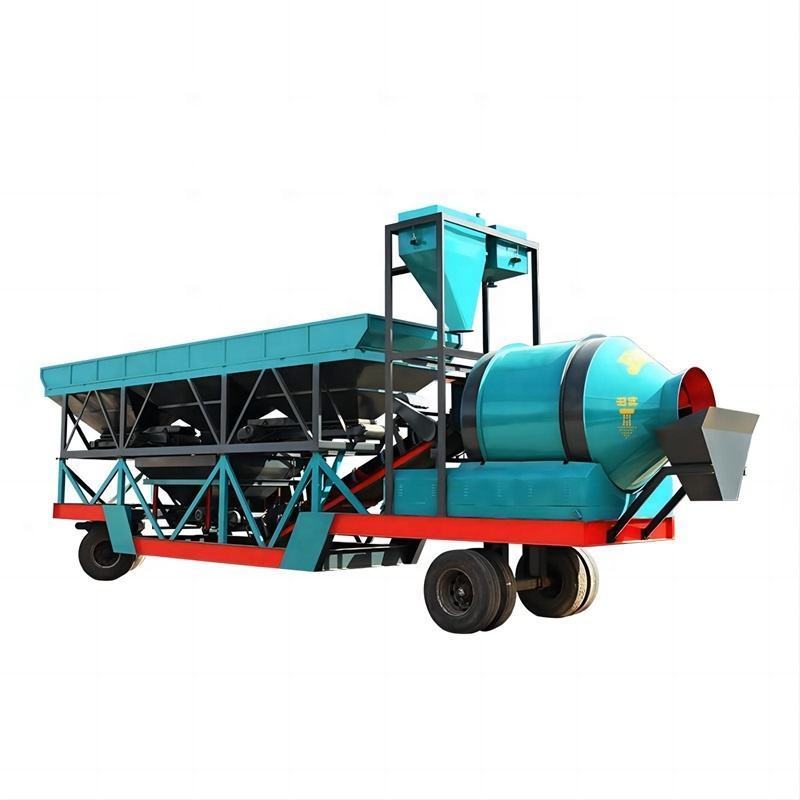 Mini Mobile Concrete Batching Plant Truck Mounted Concrete Batching Plant Station for Building works