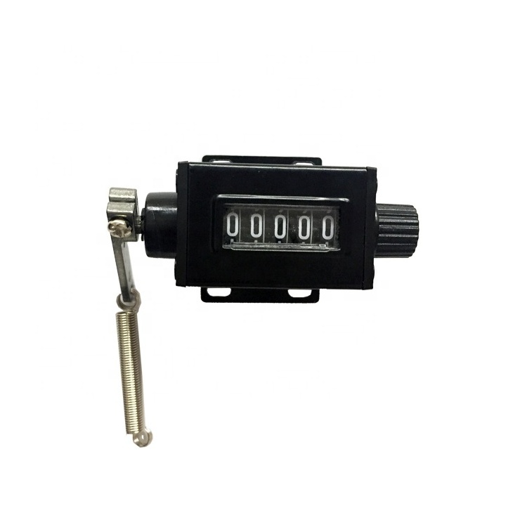 Metal shell finger counter resettable clockwise counterclockwise mechanical counter for Electrical panel