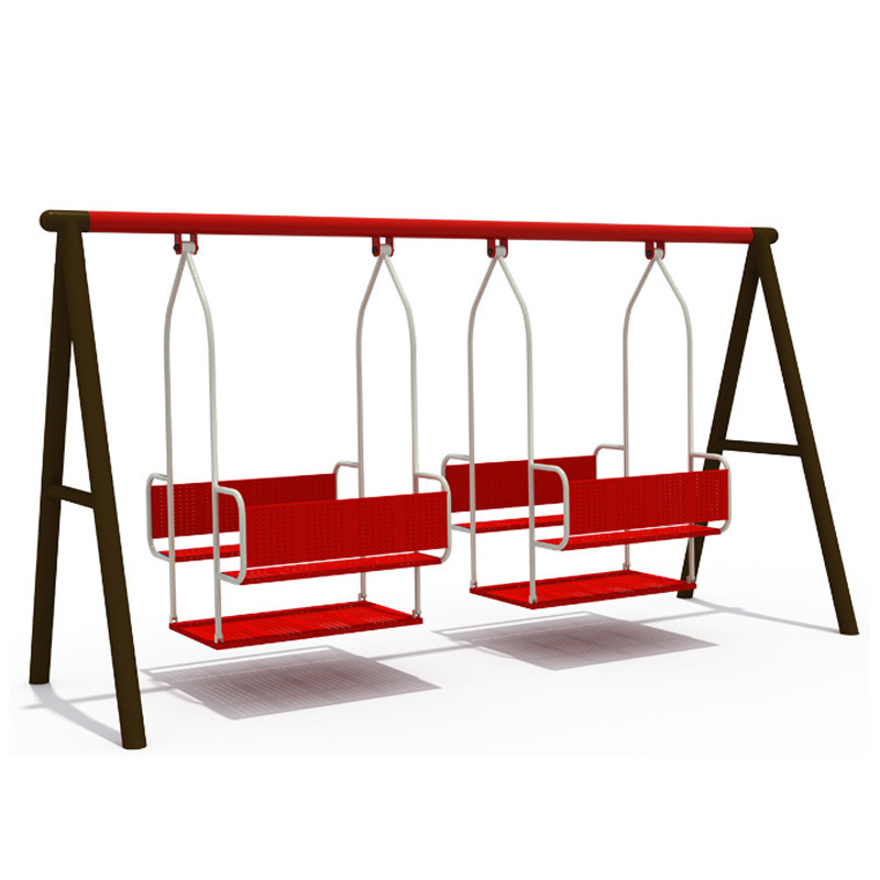 Outdoor High Quality Nice Design Alloy Iron Swing And Slides Playground For Kids