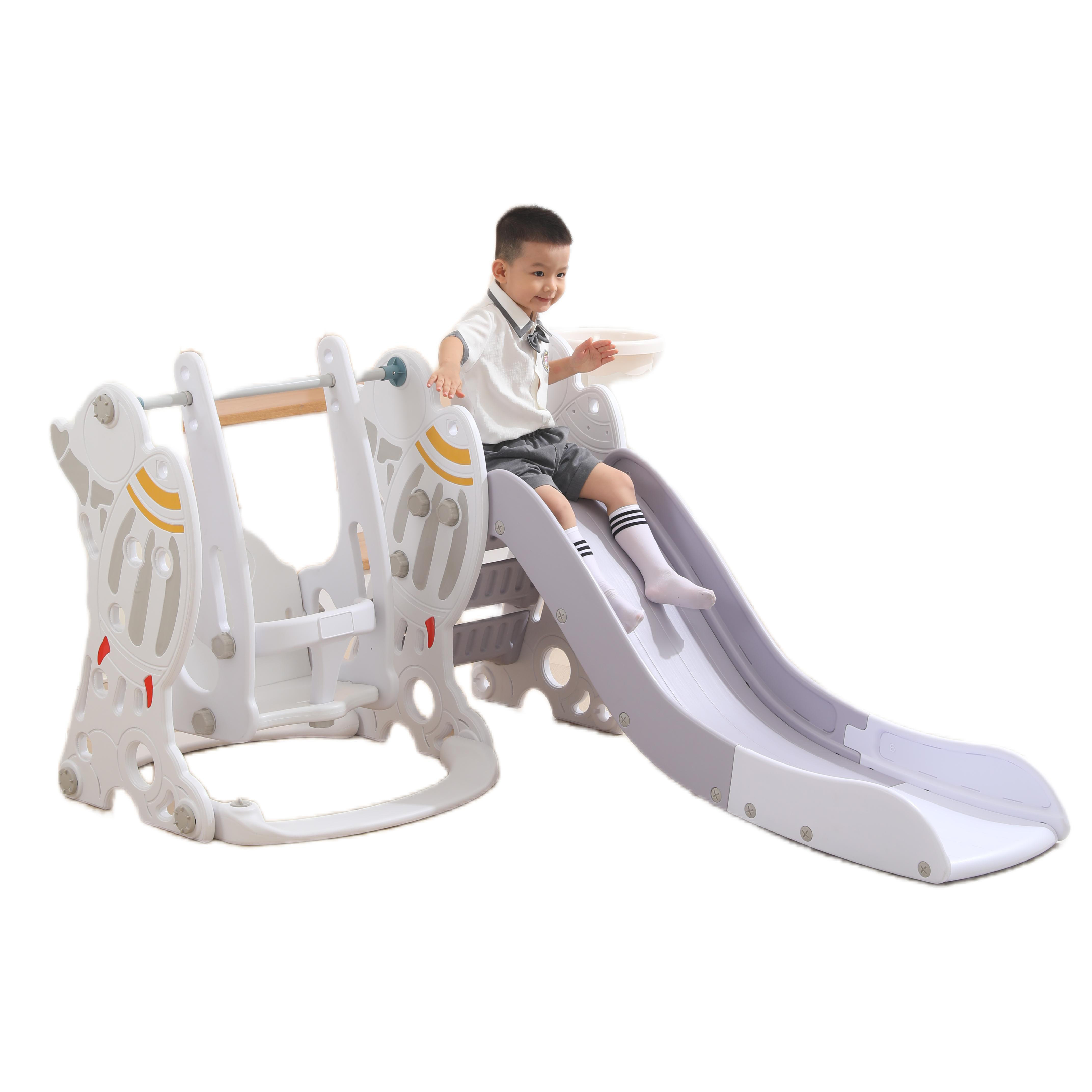 Children's indoor home slide small kindergarten indoor plastic slide with swing