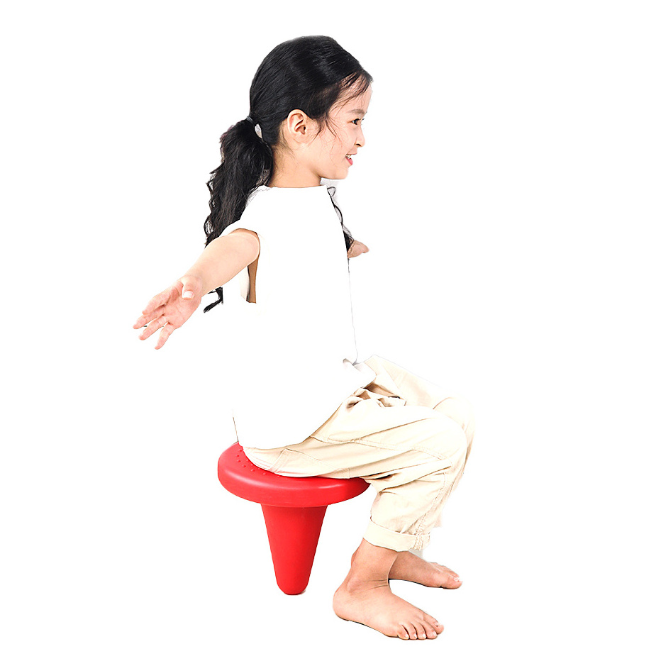 Plastic sensory balance training one corner stool gyro chair with ferrule rings