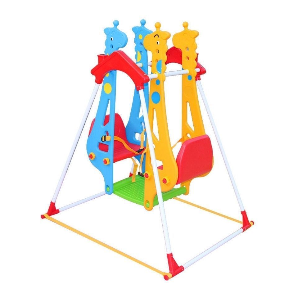 Hot sale factory price lovely double toddler indoor plastic swing set