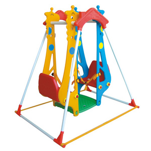 Hot sale factory price lovely double toddler indoor plastic swing set