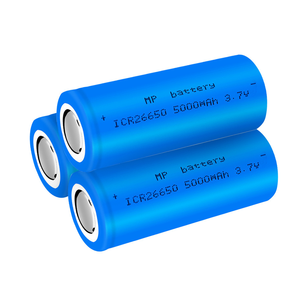 High Quality Large Capacity Hot 3.7v 5000mAh 1C ICR 26650 Rechargeable Lithium flashlight Battery