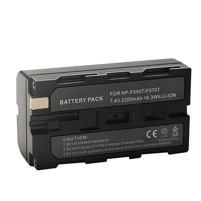 Lithium-Ion Battery Rechargeable Ultra High Capacity 7.4V 2200 mAh Replacement for Sony NP-F550 Battery