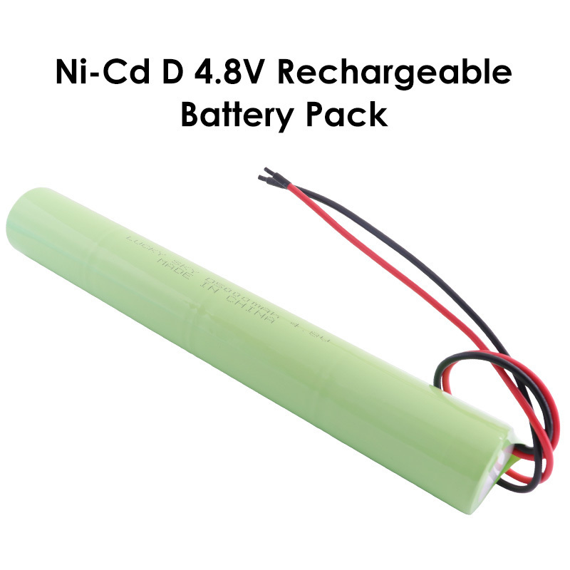 OEM D Size 4.8V 5000mAh D5000 Nicd Rechargeable Battery Pack for Emergency Lighting