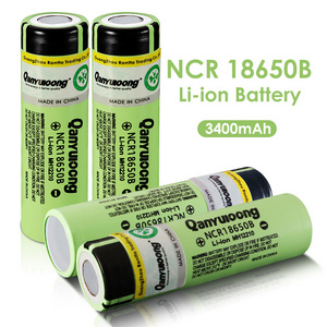 QanYUloong 100% New Original NCR18650B 3.7V 3400mAh 18650 Lithium Rechargeable Battery For Flashlight Batteries Power Bank